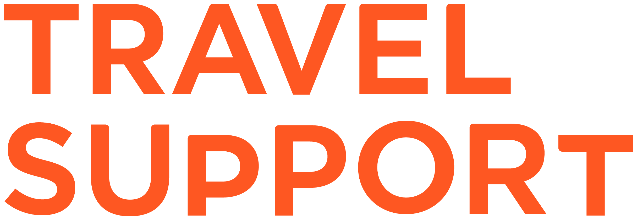 Travel Support staende orange Travel Support Partners